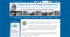 Desktop Screenshot of oregonroofconsulting.com